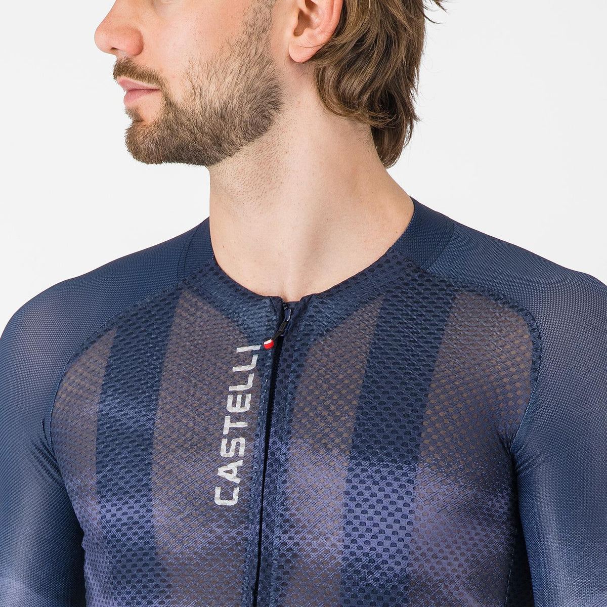 Tröja CASTELLI CLIMBER'S A/C Kortärmad Marinblå