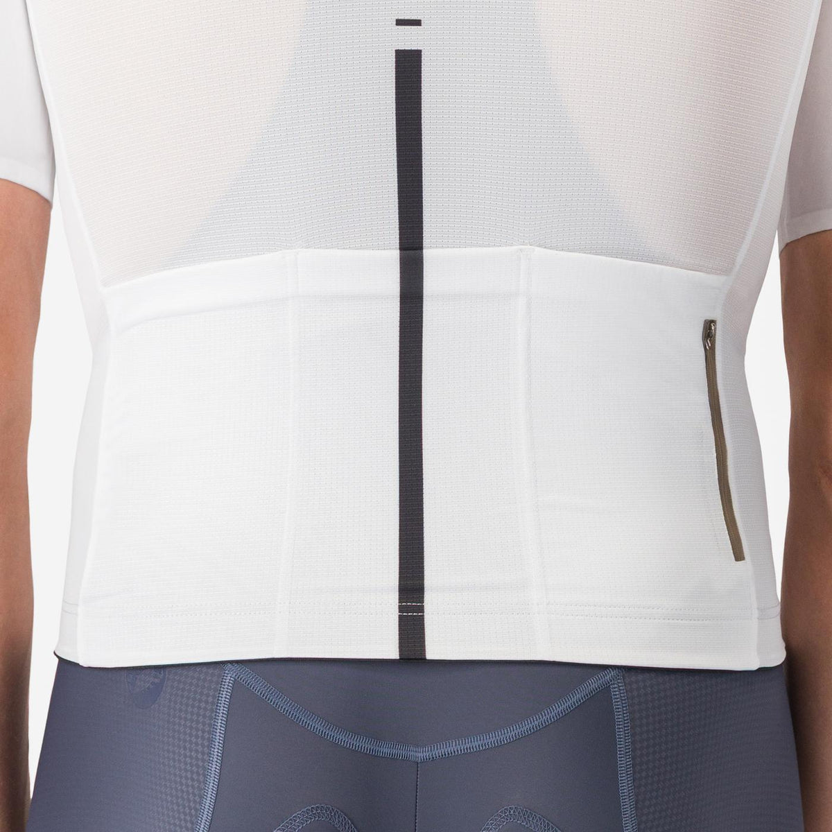 Wielershirt CASTELLI DRITTONE LOGO Korte Mouwen Wit