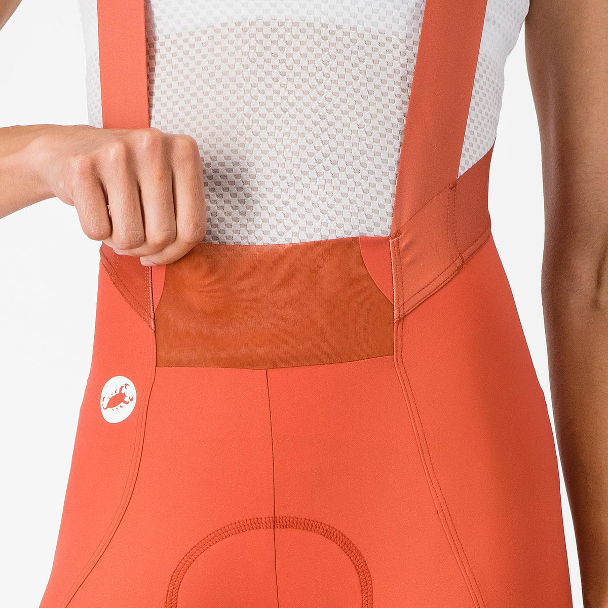 CASTELLI ESPRESSO 2 W DT Women's Short Bib Shorts Paprika