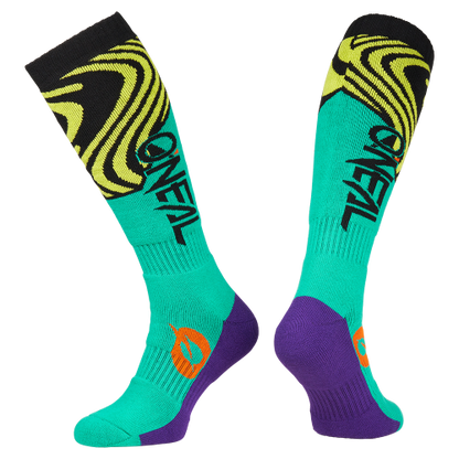Chaussettes O'NEAL PRO MX NOVA Junior Turquoise/Jaune