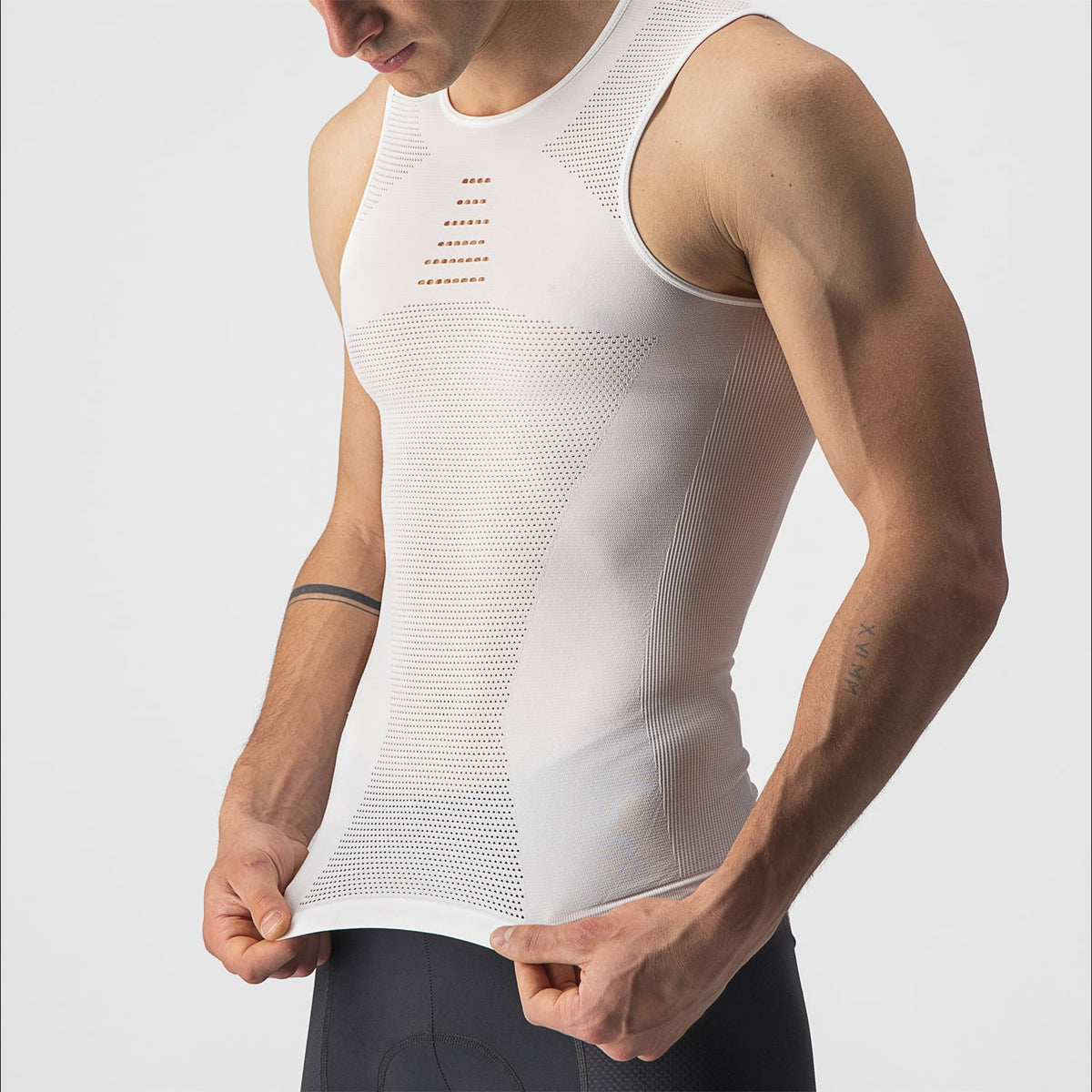 CASTELLI CORE SEAMLESS Hihaton Tekninen Aluspaita Valkoinen