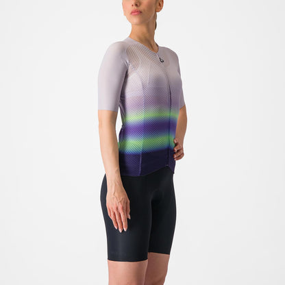 CASTELLI CLIMBER'S 4.0 W Dame Kortærmet Trøje Lilla/Grøn