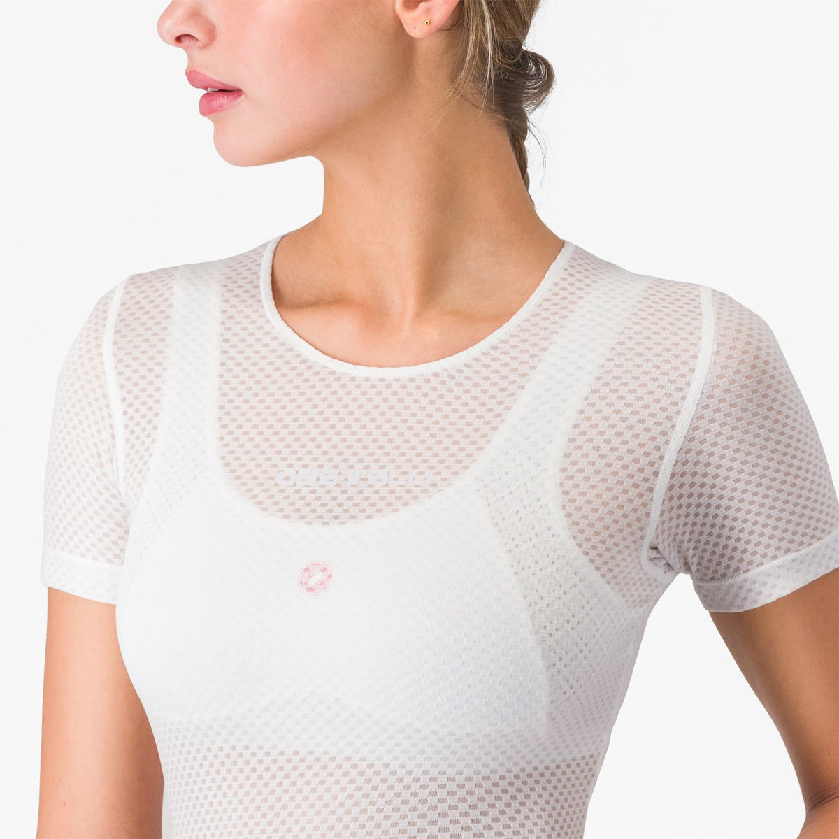CASTELLI PRO MESH Damesondergoed Korte Mouwen Wit