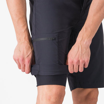 Shorts CASTELLI UNLIMITED ADVENTURE BAGGY Svart