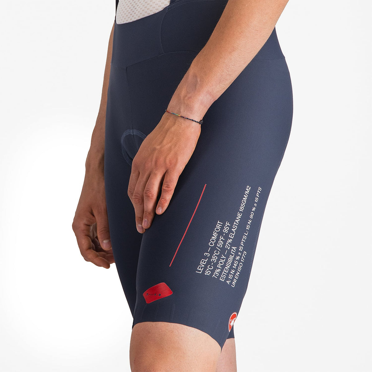 Cykelshorts med hängslen CASTELLI ESPRESSO R--A/D Blå