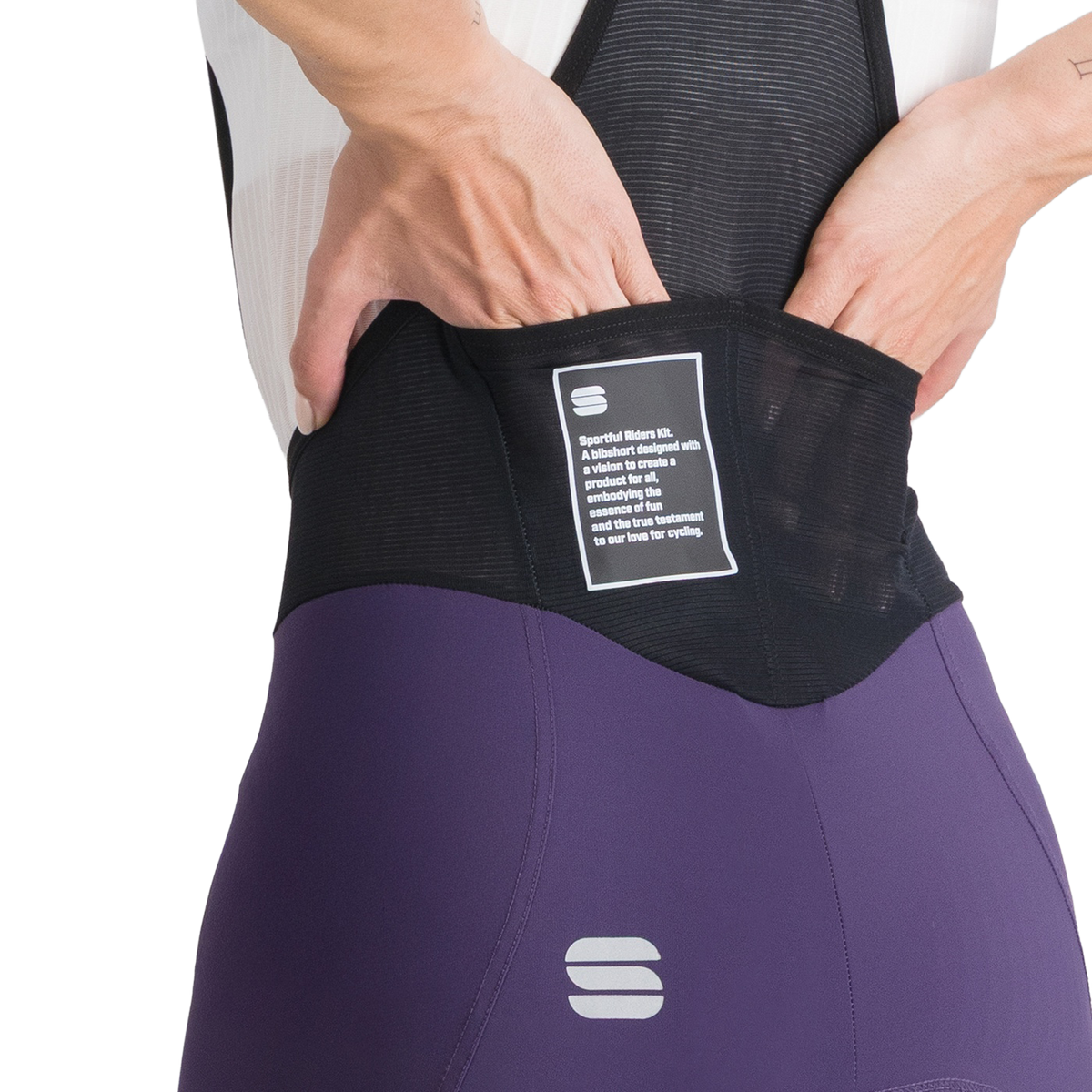 Korte Broek met Bretels SPORTFUL SRK Dames Paars