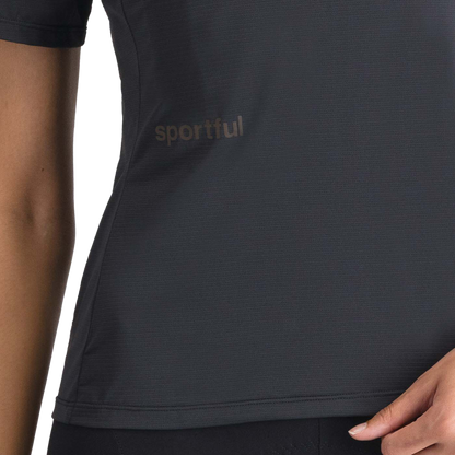 Μπλουζάκι SPORTFUL SUPERGIARA TEE Κοντά Μανίκια Γυναικείο Μαύρο