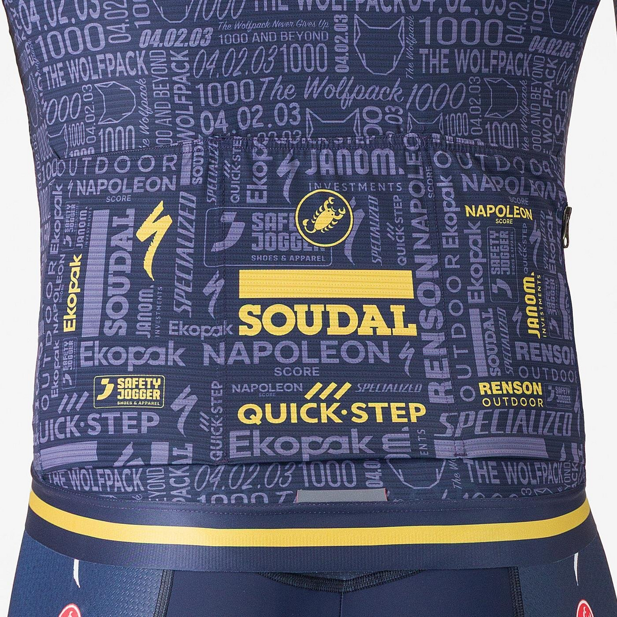 CASTELLI WOLFPACK 1000 VICTORY Short-Sleeve Jersey Navy