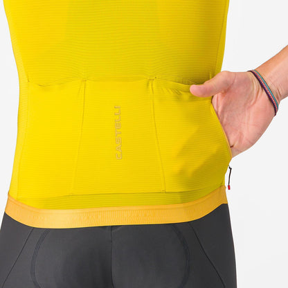 CASTELLI ESPRESSO 2 lühikeste varrukatega särk kollane