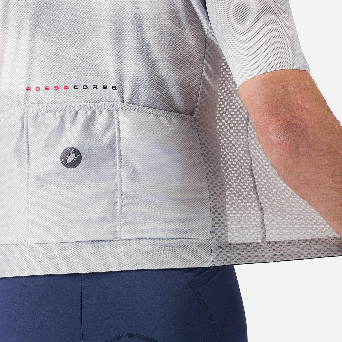 CASTELLI CLIMBER'S A/C -pyöräilypaita lyhyet hihat harmaa 2026