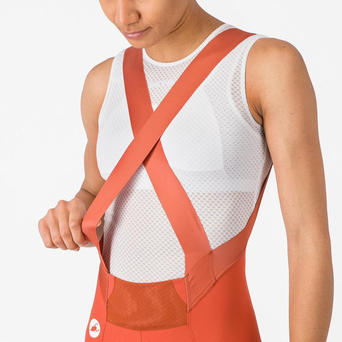 CASTELLI ESPRESSO 2 W DT Women's Short Bib Shorts Paprika