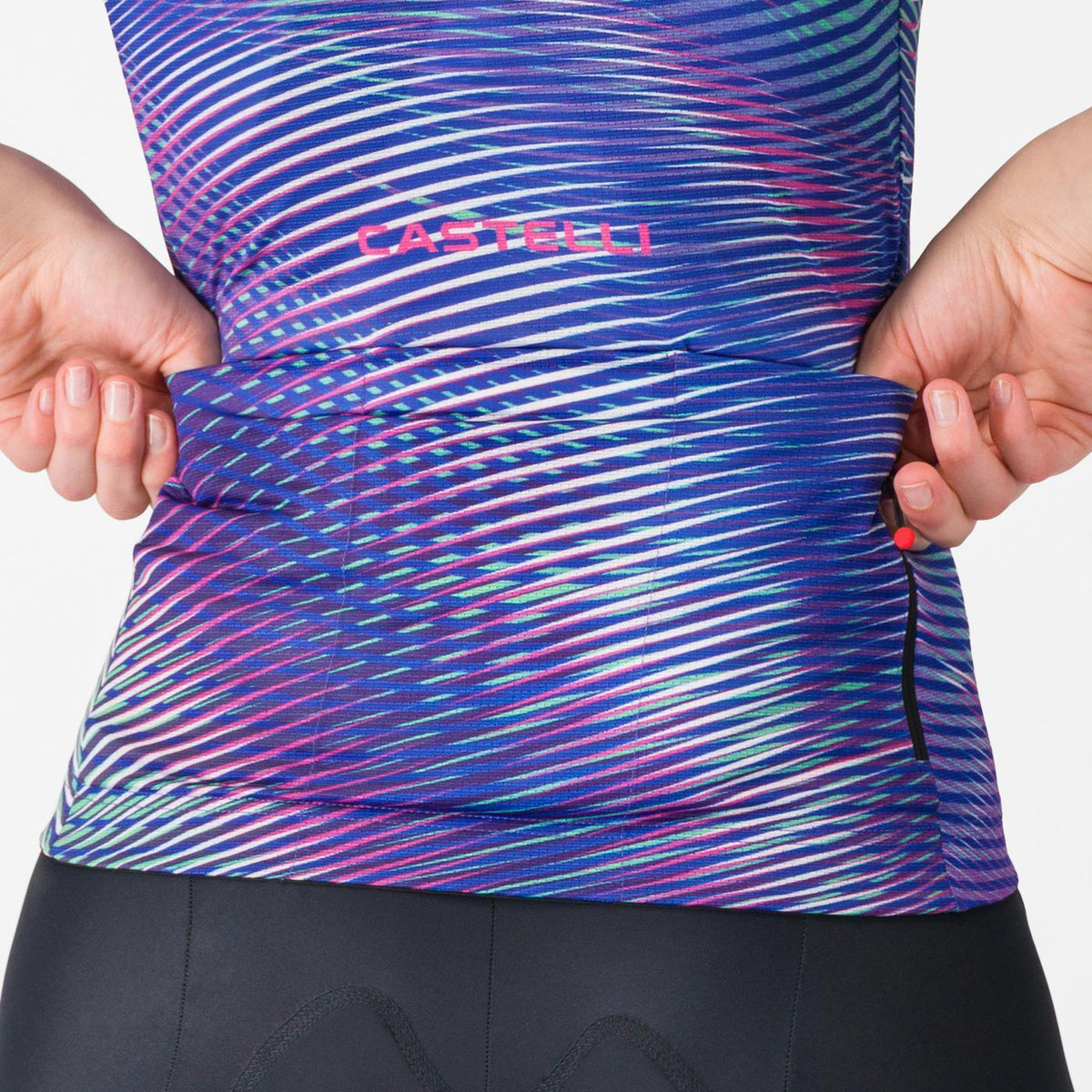 Trøje CASTELLI COSMIC VORTEX Dame Korte Ærmer Violet