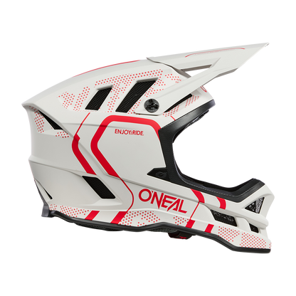 MTB čelada O'NEAL BLADE POLYACRYLITE STRIKE Bela/Rdeča