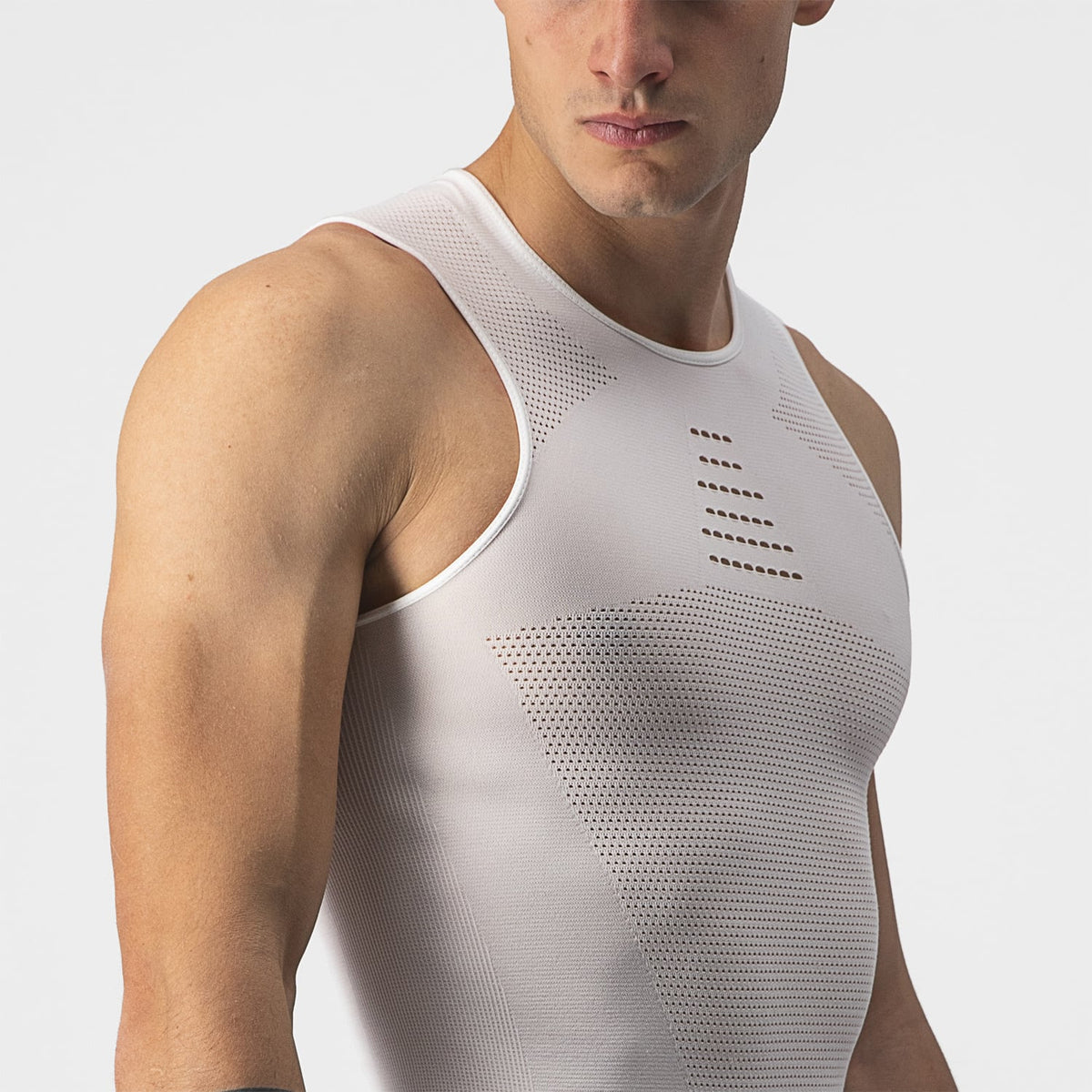 CASTELLI CORE SEAMLESS Hihaton Tekninen Aluspaita Valkoinen