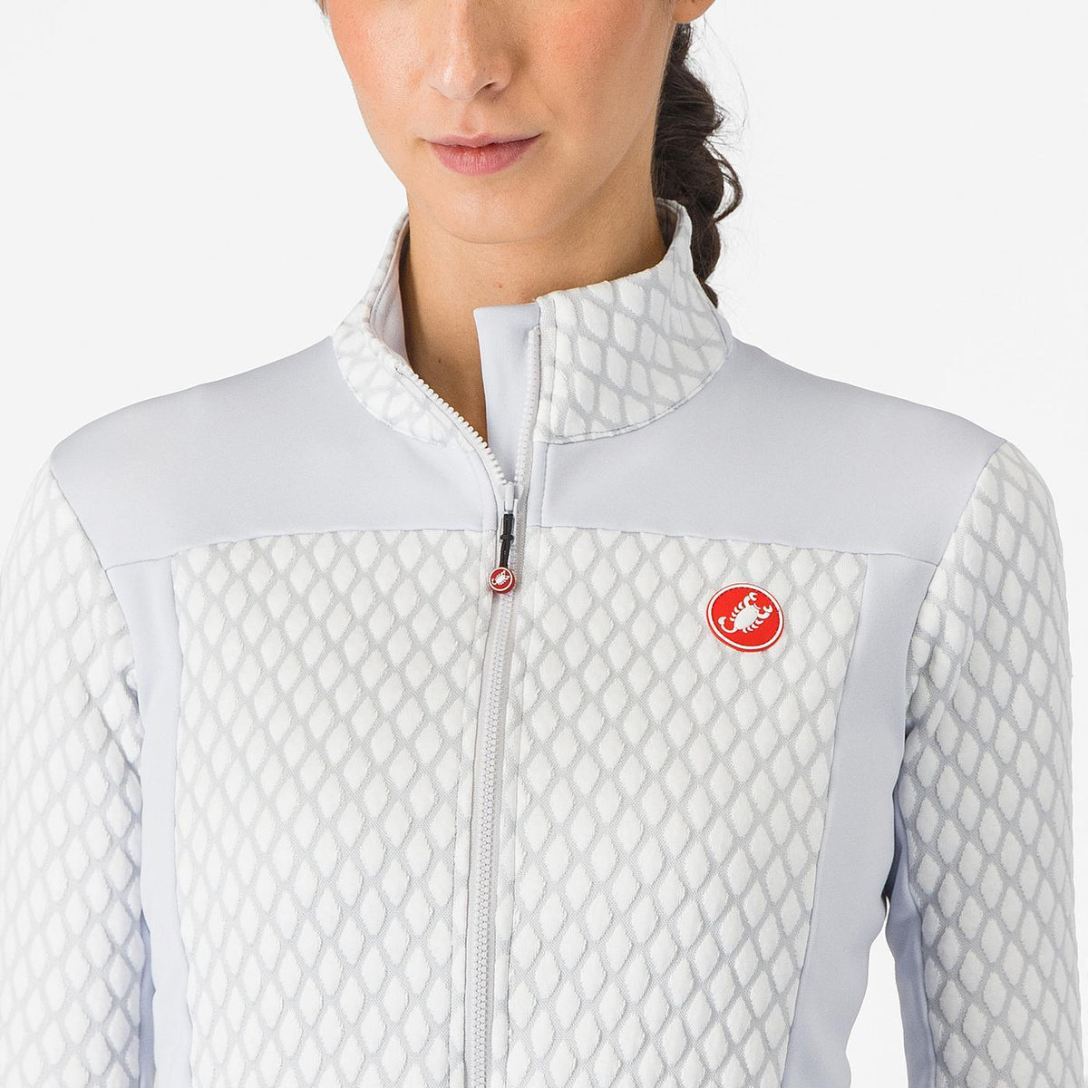 Maillot CASTELLI SFIDA 2 Dam Långärmat Ljusgrå