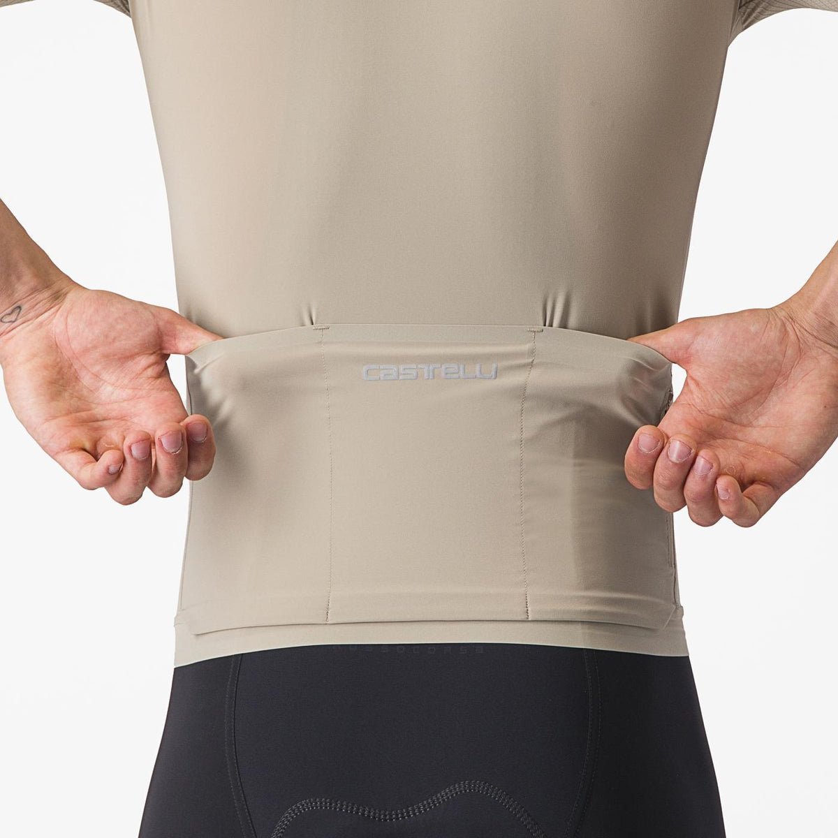 CASTELLI PREMIO Short Sleeve Jersey Beige