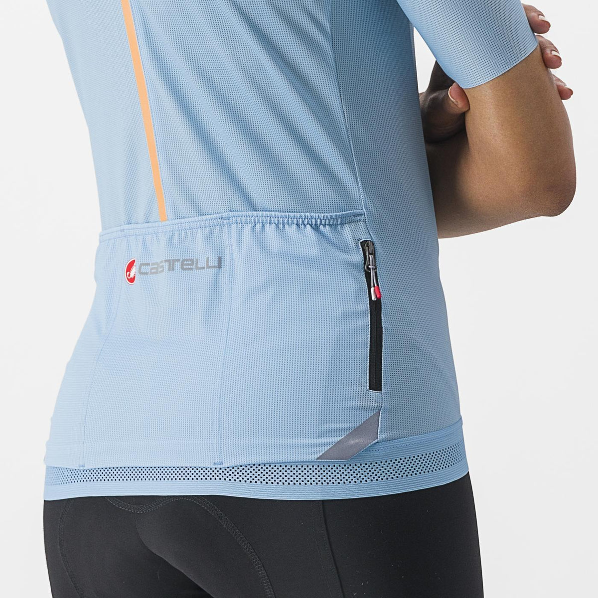 Maillot CASTELLI ENDURANCE W Dam Kortärmat Blå