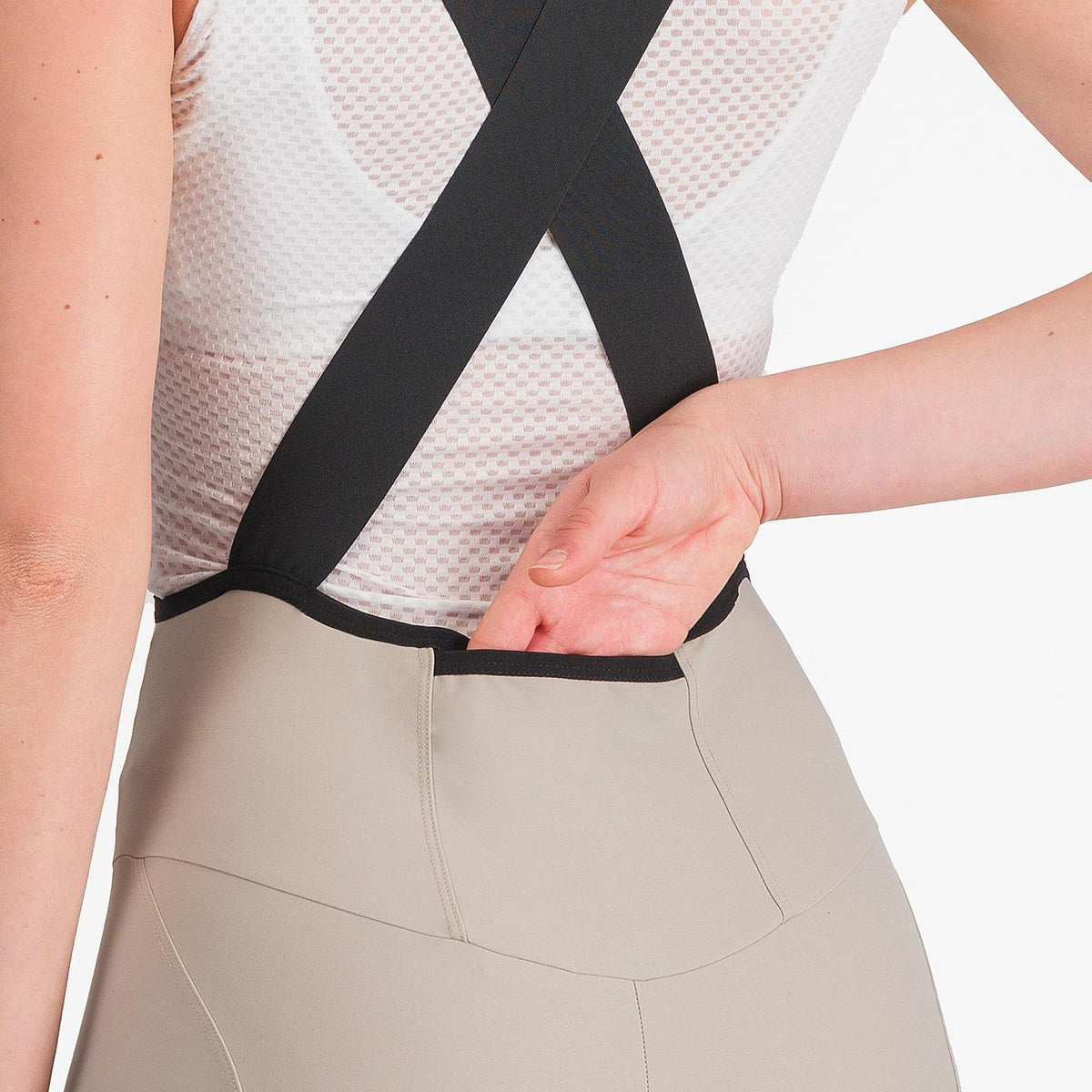 Korte Bretelbroek CASTELLI ESPRESSO W DT Dames Beige