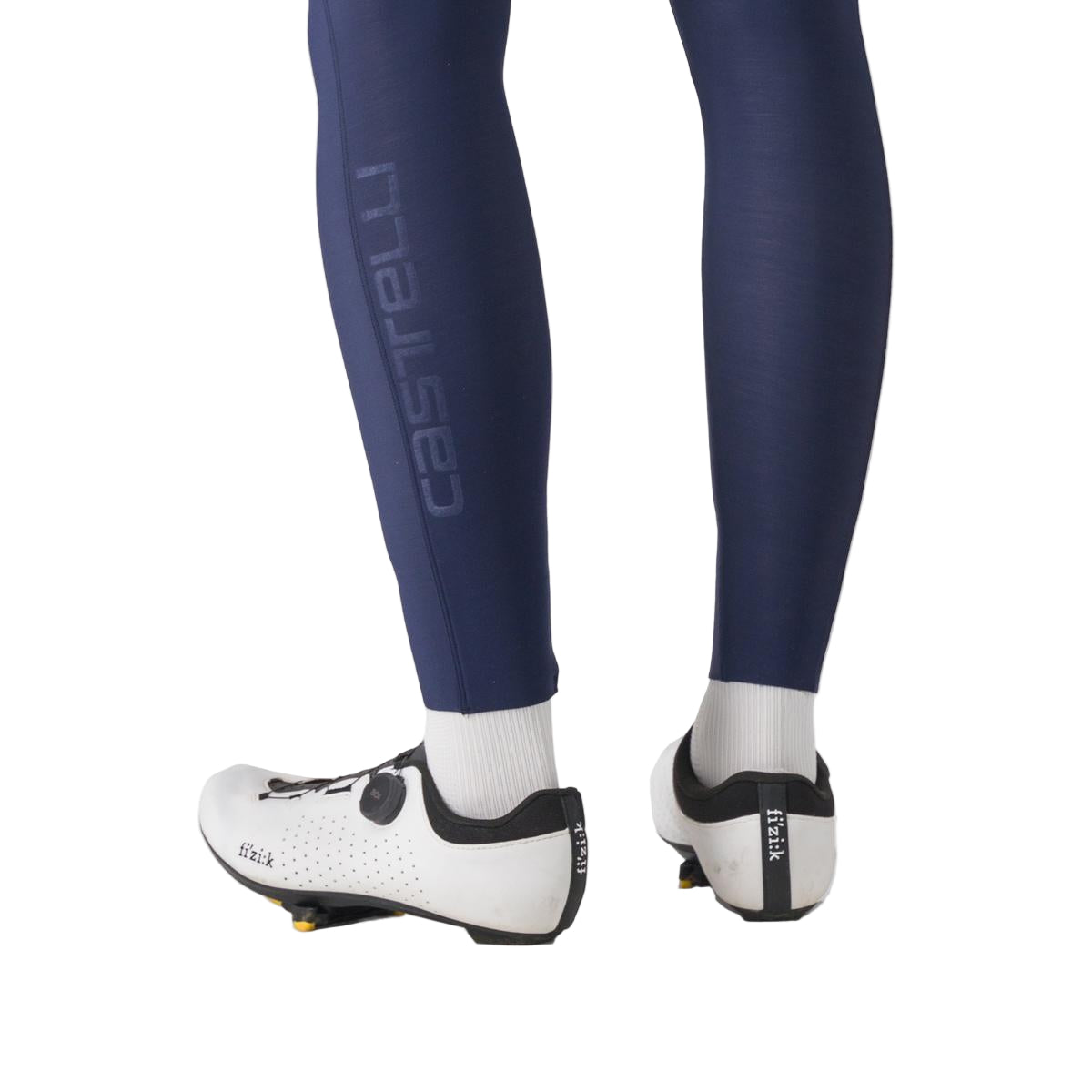 Lange fietsbroek met bretels CASTELLI ESPRESSO DT Dames Blauw