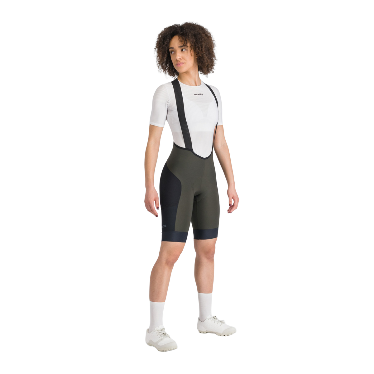Bib-shorts SPORTFUL SUPERGIARA 2 Dame Kaki/Sort