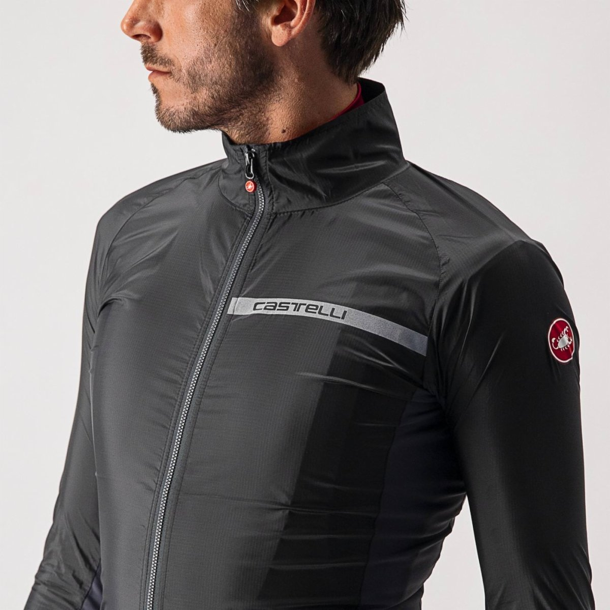 Μπουφάν CASTELLI SQUADRA STRETCH Μαύρο/Γκρι