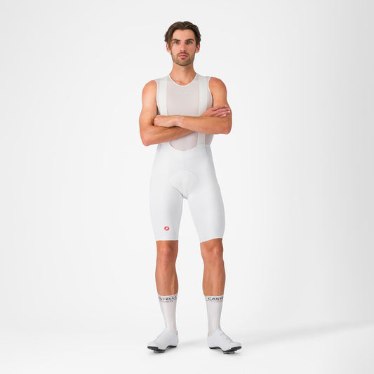Krátké Cyklistické Kalhoty s Laclem CASTELLI FREE AERO RACE S Bílé