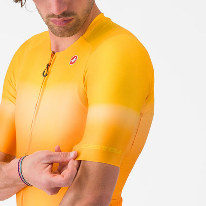 Velokrekls CASTELLI UPF Īsrocīgs Oranžs