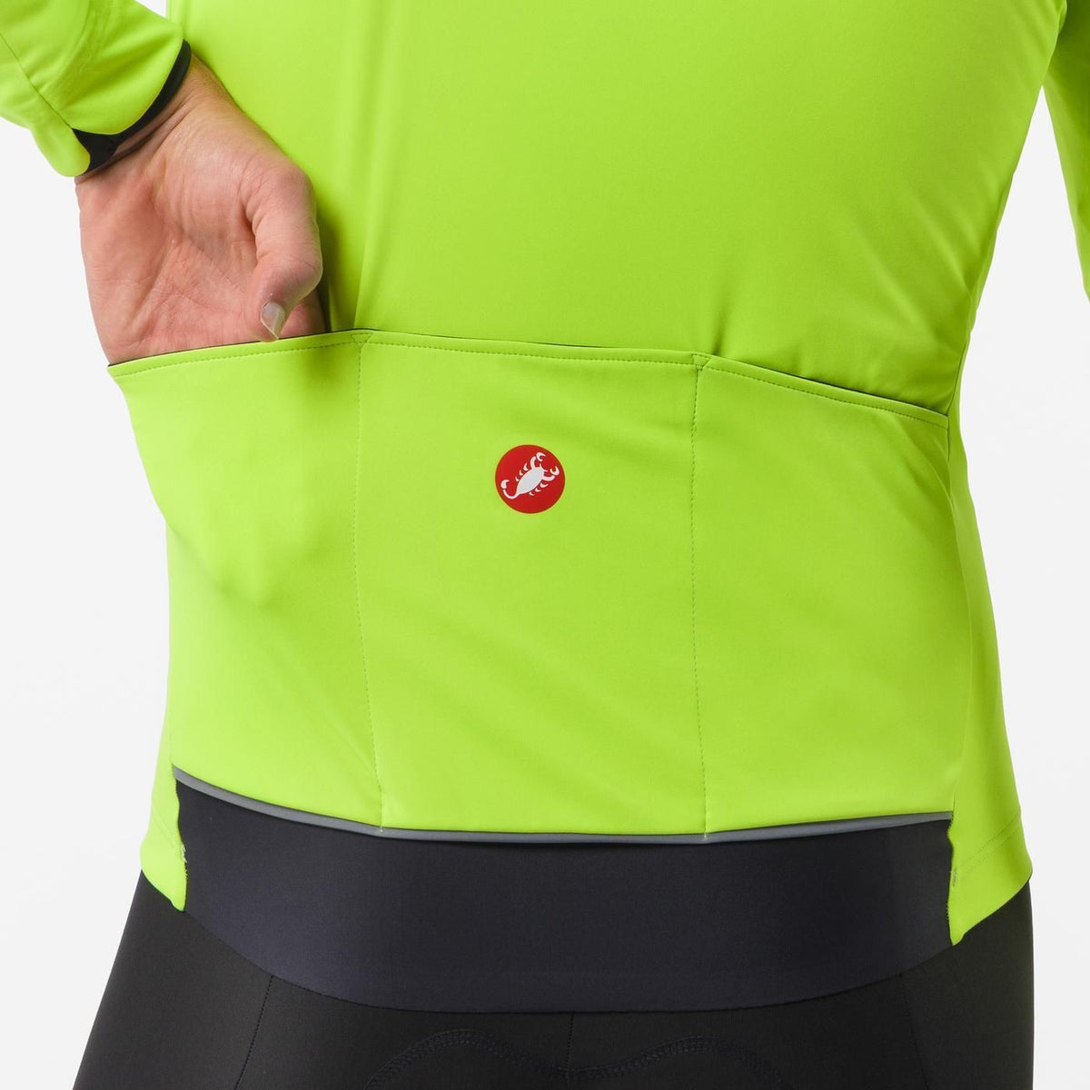 Jakke CASTELLI ALPHA 150  Electric Gul/Sort