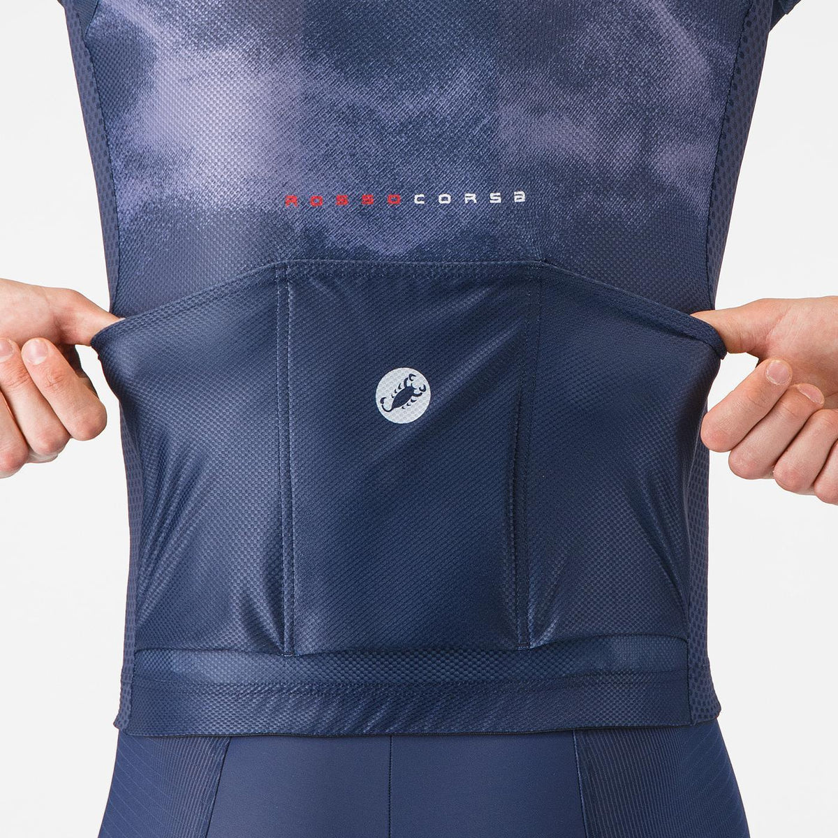 Tröja CASTELLI CLIMBER'S A/C Kortärmad Marinblå