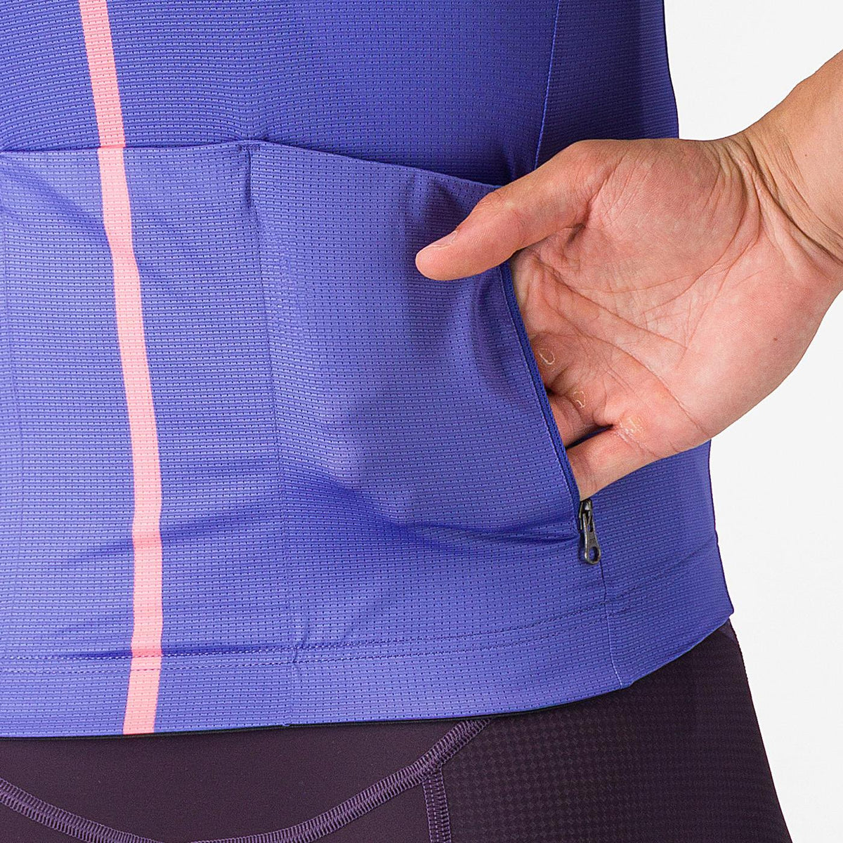 CASTELLI DRITTONE LOGO Kortærmet Trøje Violet