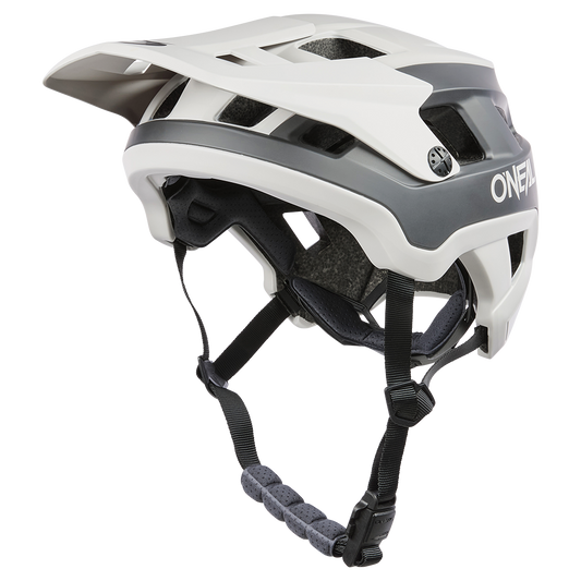 Kask rowerowy MTB O'NEAL DEFENDER SOLID Szary/Biały
