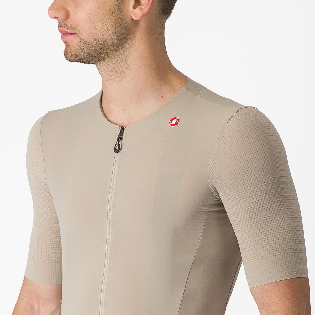 CASTELLI PREMIO Short Sleeve Jersey Beige