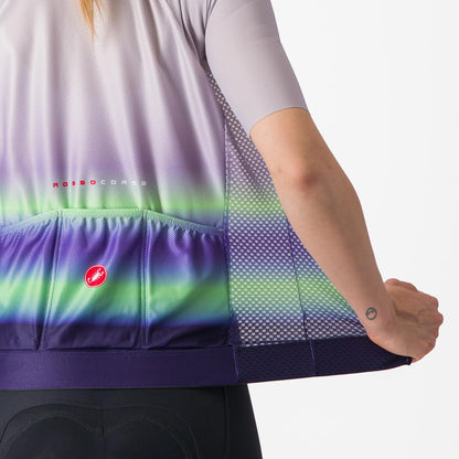 CASTELLI CLIMBER'S 4.0 W Dame Kortærmet Trøje Lilla/Grøn