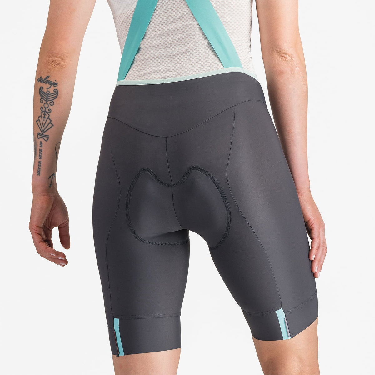 Bib-Shorts CASTELLI PRIMA 2 DT Dame Mørkegrå