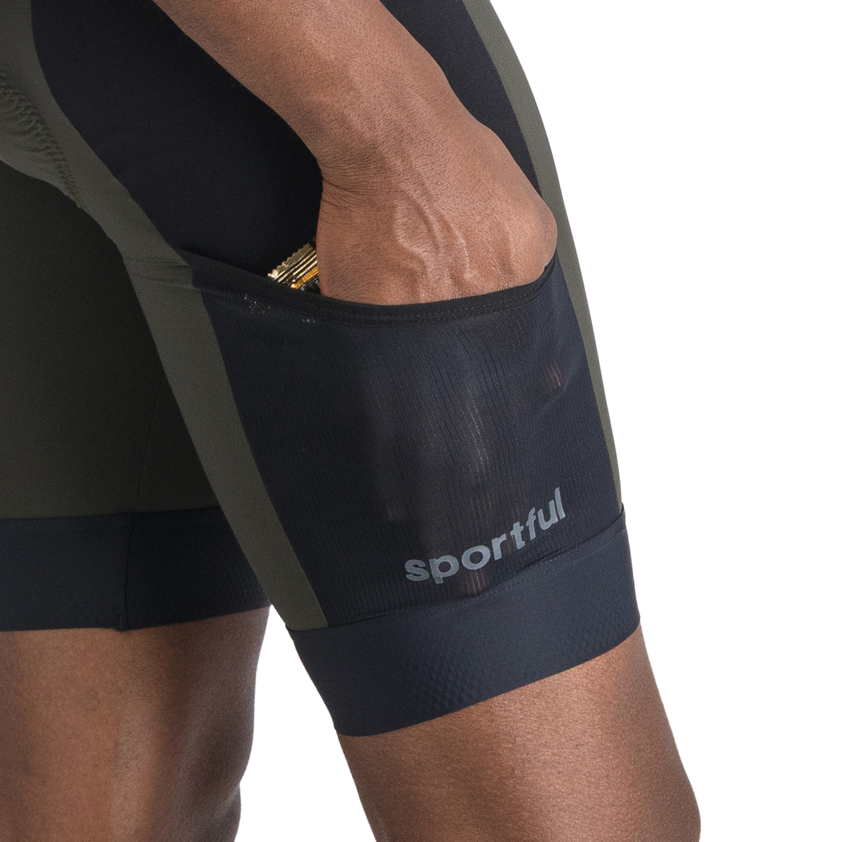 Korte Bib-shorts SPORTFUL SUPERGIARA 2 Khaki/Sort