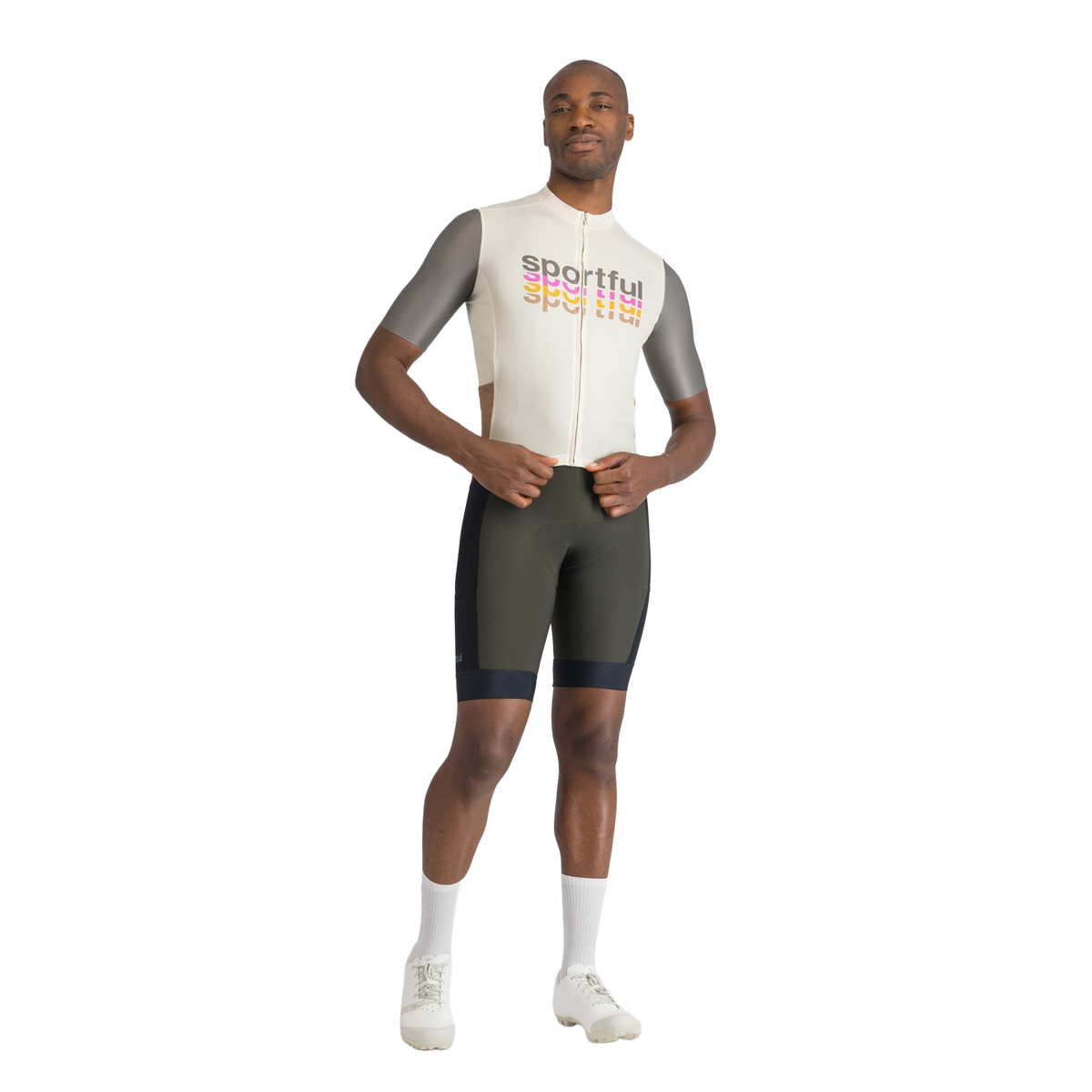 Tröja SPORTFUL SUPERGIARA 2 LOGO Korta Ärmar Grädde