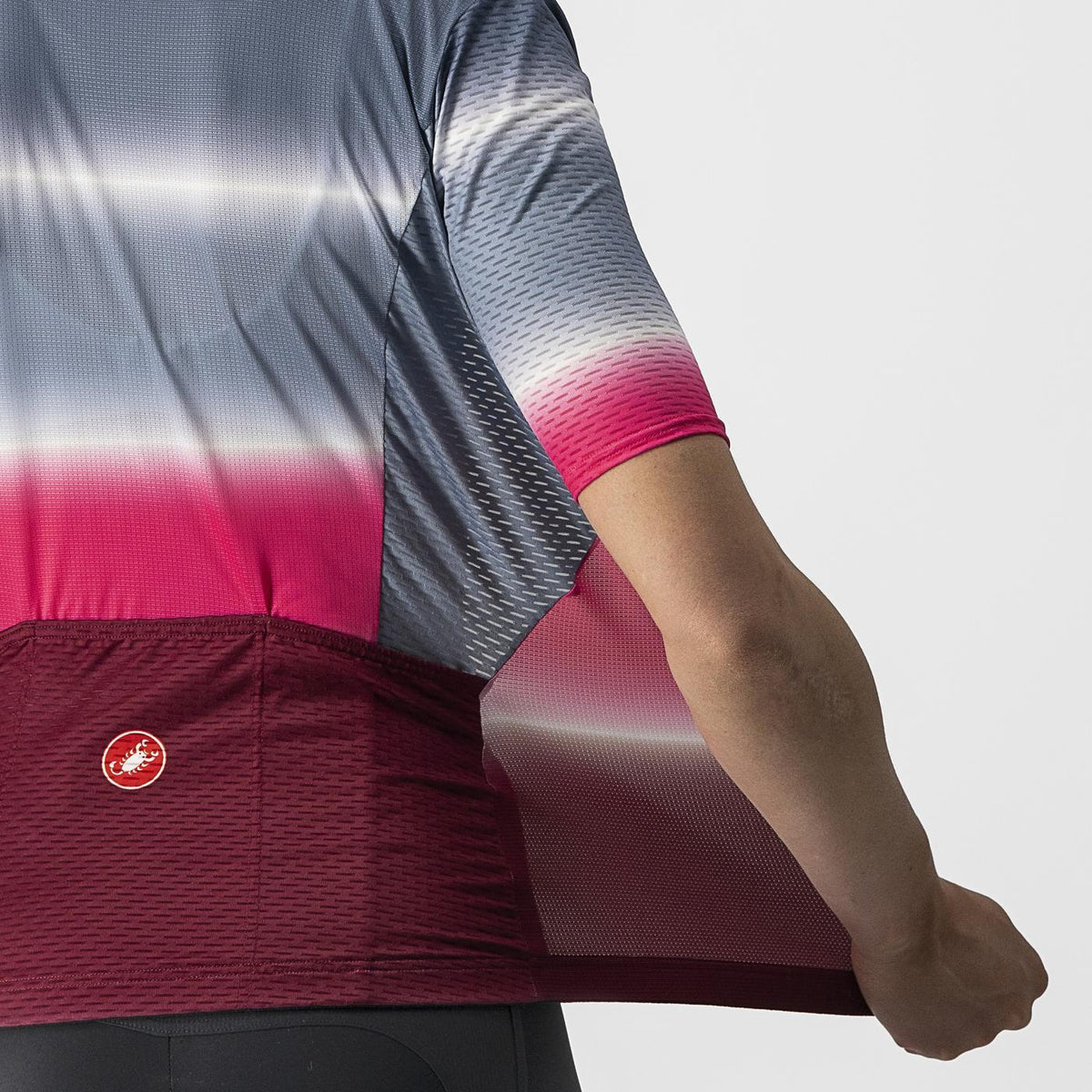 CASTELLI DOLCE Women's Short Sleeve Jersey Blue/Burgundy