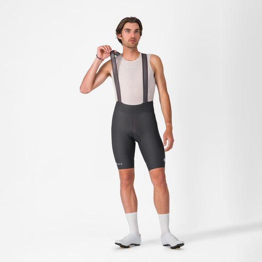 Kort Broekje met Bretels CASTELLI ESPRESSO 2 Donkergrijs