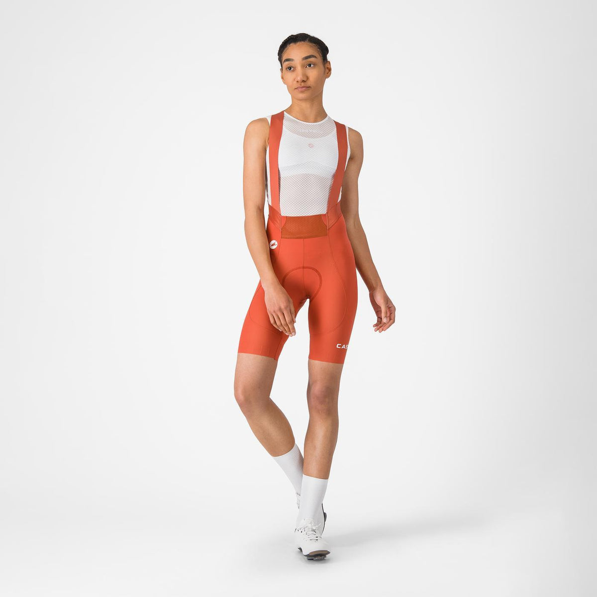 CASTELLI ESPRESSO 2 W DT Women's Short Bib Shorts Paprika