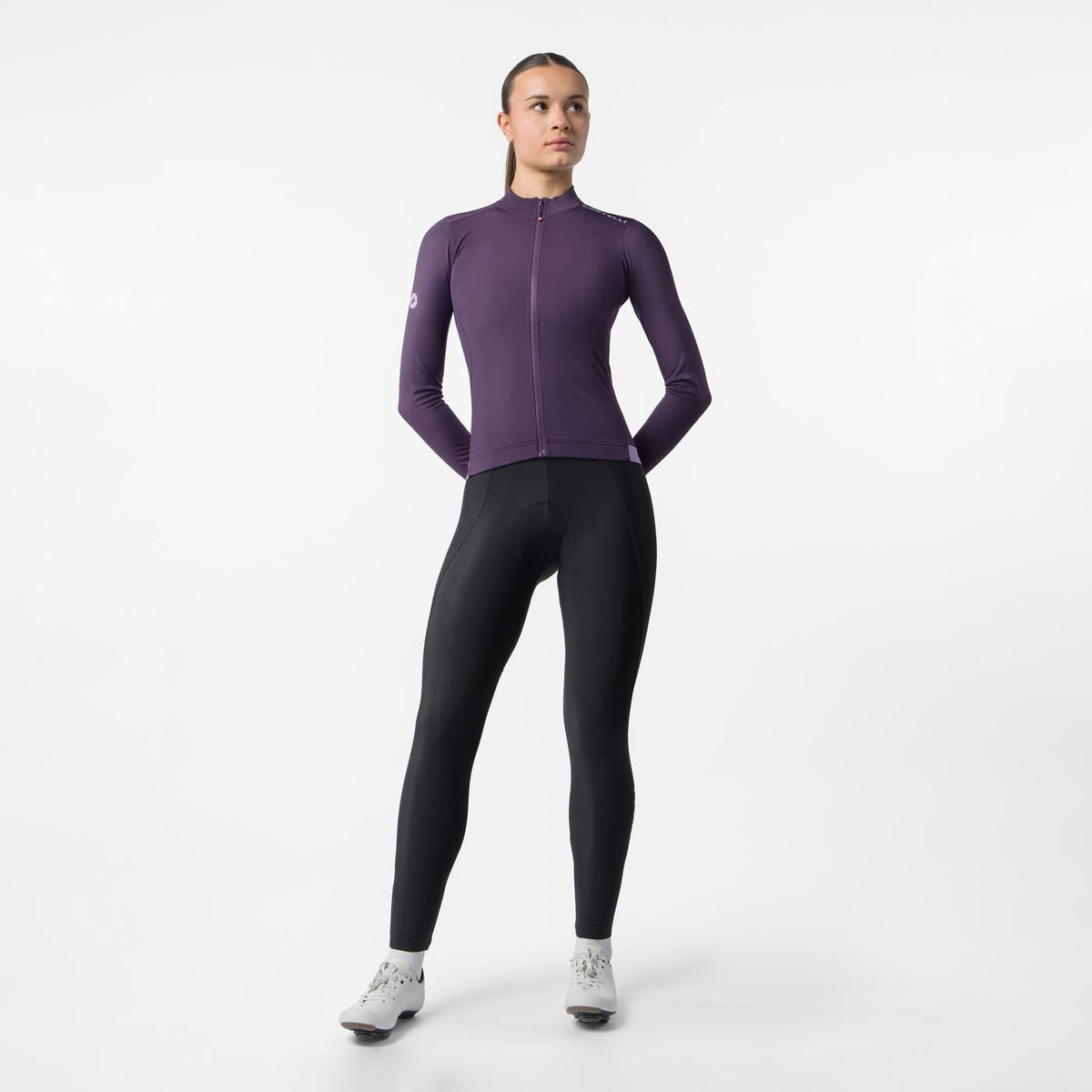 CASTELLI ESPRESSO THERMAL 2 langærmet cykeltrøje til kvinder i lilla