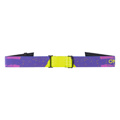 Mască O'NEAL B-22 PAINT violet/galben fluorescent