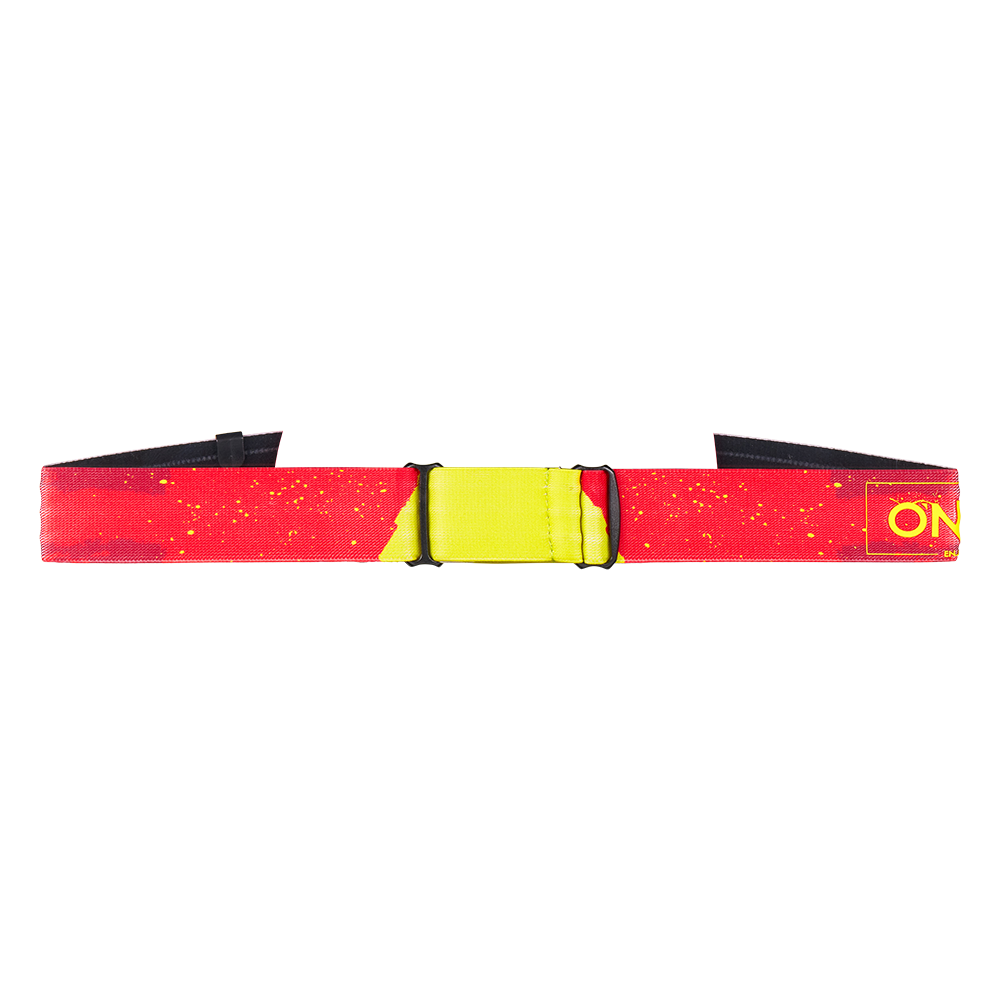 Maska O'NEAL B-22 PAINT Czerwona/Żółta Fluo