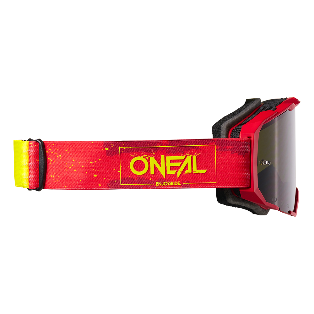Maska O'NEAL B-22 PAINT Czerwona/Żółta Fluo