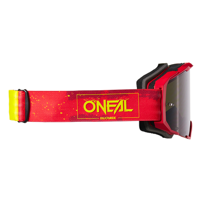 Masque O'NEAL B-22 PAINT Rouge/Jaune Fluo