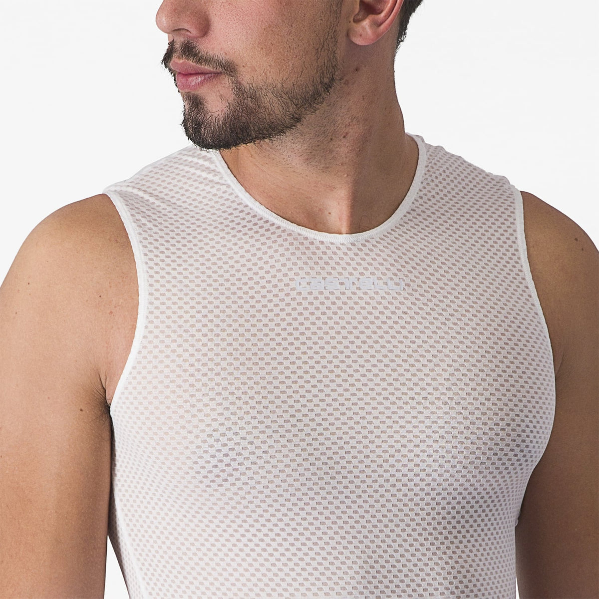 Undertrøje CASTELLI PRO MESH 2.0 Ærmeløs Hvid
