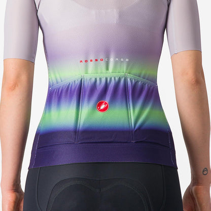 CASTELLI CLIMBER'S 4.0 W Dame Kortærmet Trøje Lilla/Grøn