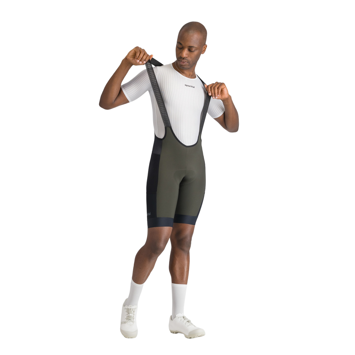 Korte Bib-shorts SPORTFUL SUPERGIARA 2 Khaki/Sort