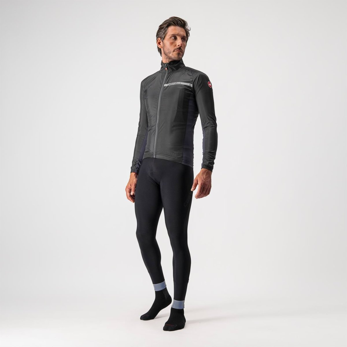 Μπουφάν CASTELLI SQUADRA STRETCH Μαύρο/Γκρι