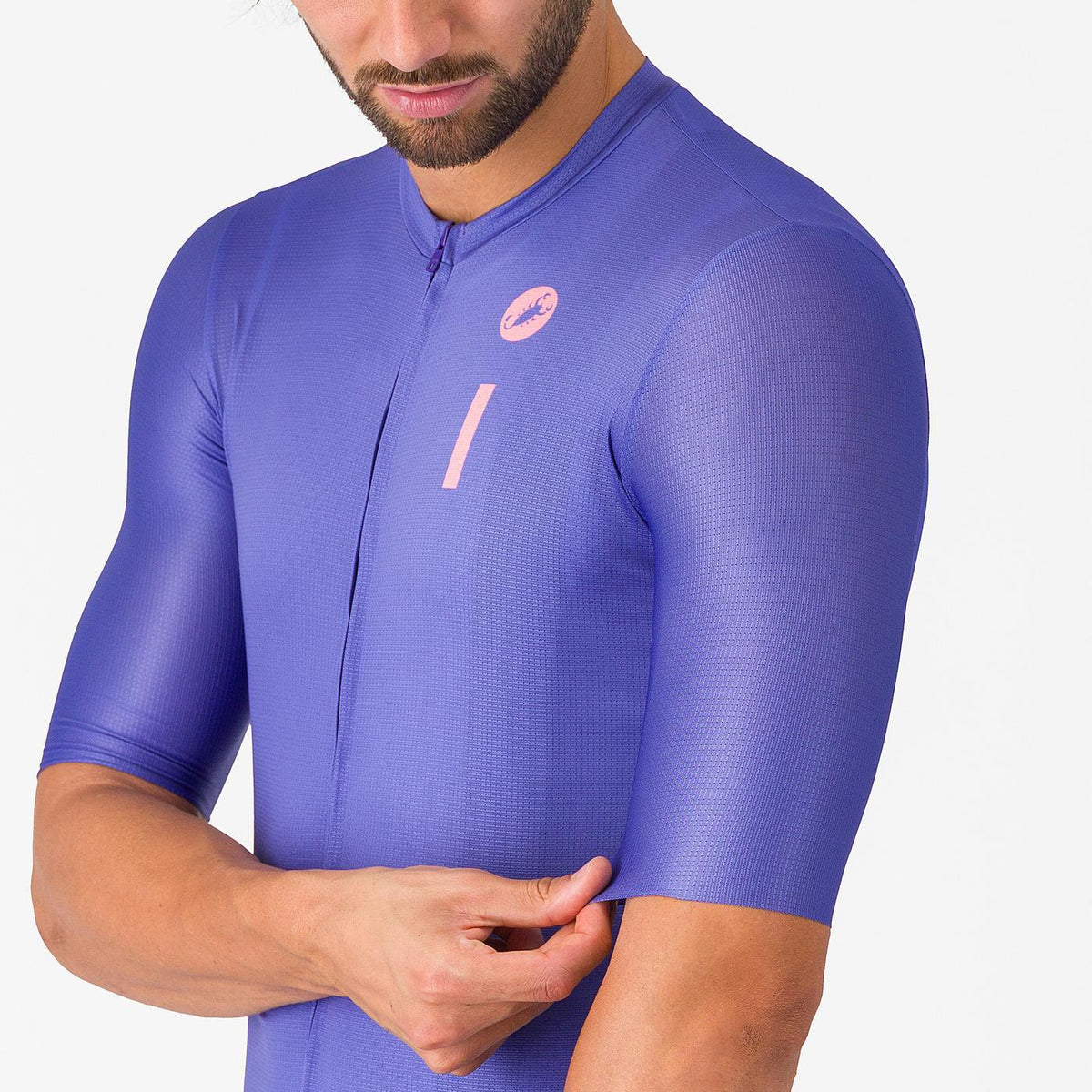 CASTELLI DRITTONE LOGO Kortærmet Trøje Violet