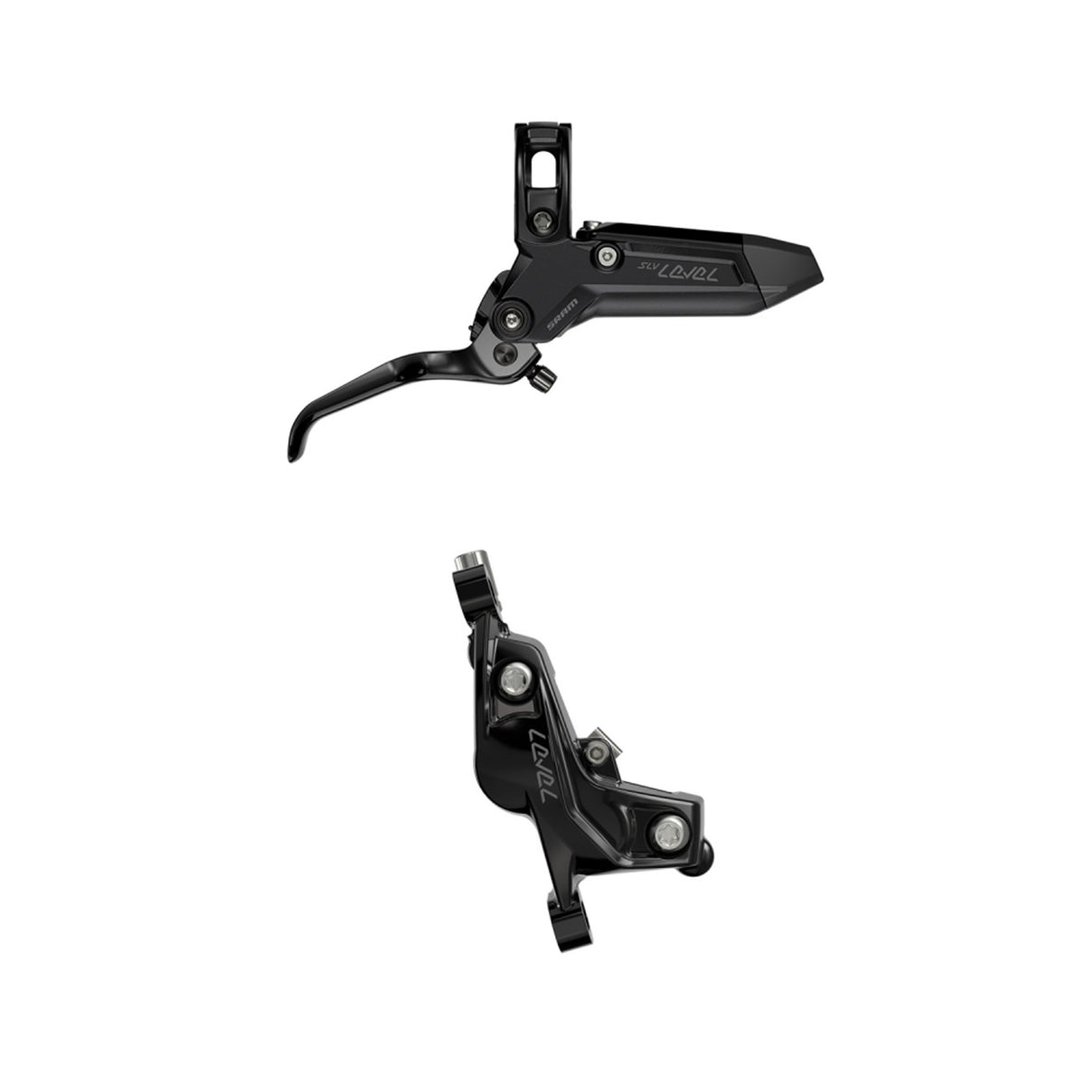SRAM LEVEL SILVER STEALTH 4-stempel frontbremse Sort